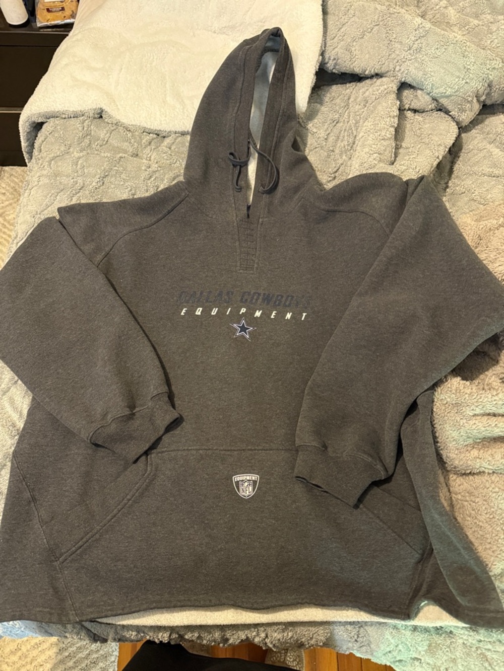 NFL Dark Gray Pullover Hoodie with Team Star Logo